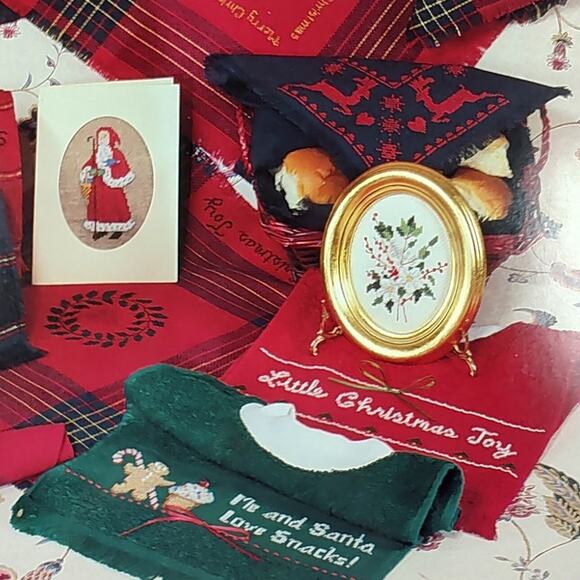 Country Cross Stitch All Through The House Christmas Santa, Sleigh Patterns - Picture 2 of 5